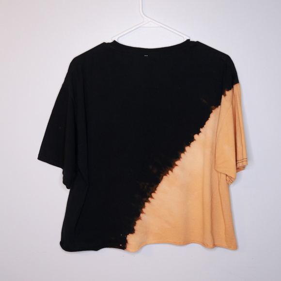 [Sold] Pink Floyd Band Tee Crop Tie Dye Bleach - Picture 4 of 5